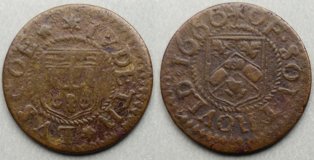 Southwold, Judith Luscoe 1666 farthing